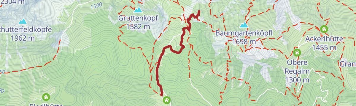 Route map: Übungsklettersteig